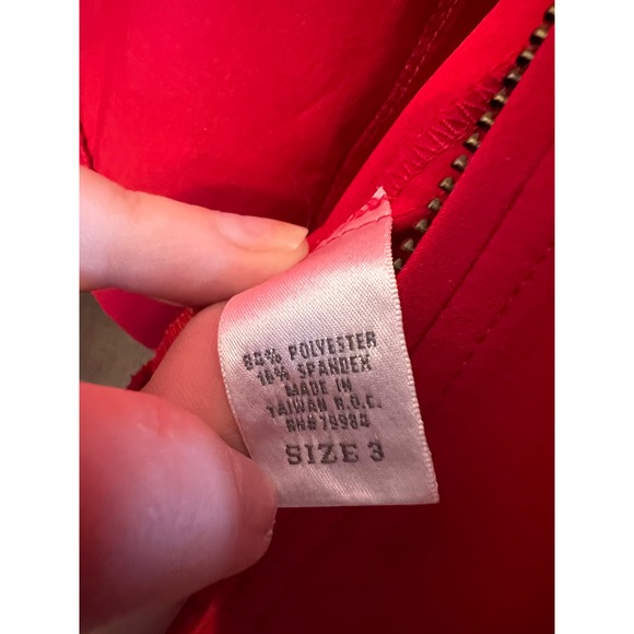 Zenergy by Chicos Red Zip Up Jacket 3/4 Sleeve Pockets Size 3 - Picture 8 of 12